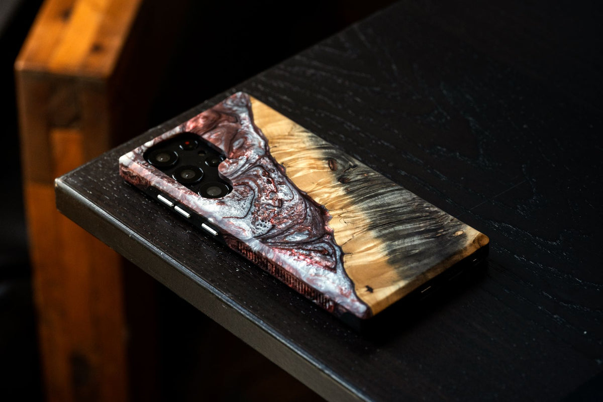 Live Edge Resin Case