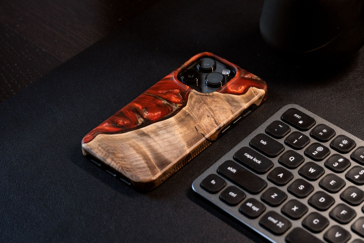 Live Edge Resin Case