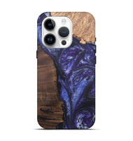 iPhone 15 Pro Wood+Resin Live Edge Phone Case - Jordyn (Purple, 695920)