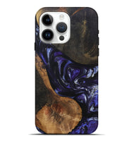 iPhone 15 Pro Max Wood+Resin Live Edge Phone Case - Nakia (Purple, 695923)