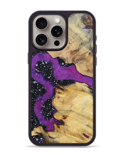 iPhone 15 Pro Max Wood+Resin Phone Case - Michael (Cosmos, 696045)