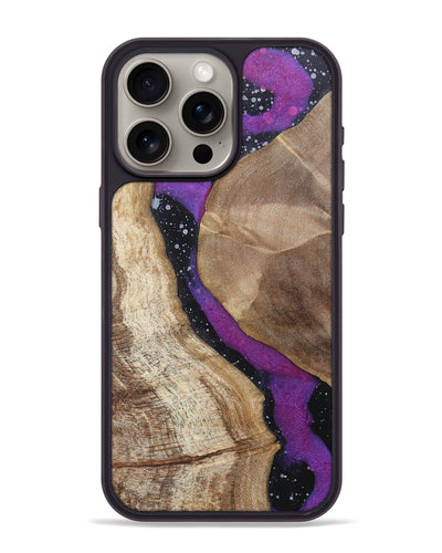 iPhone 15 Pro Max Wood+Resin Phone Case - Bart (Cosmos, 696049)