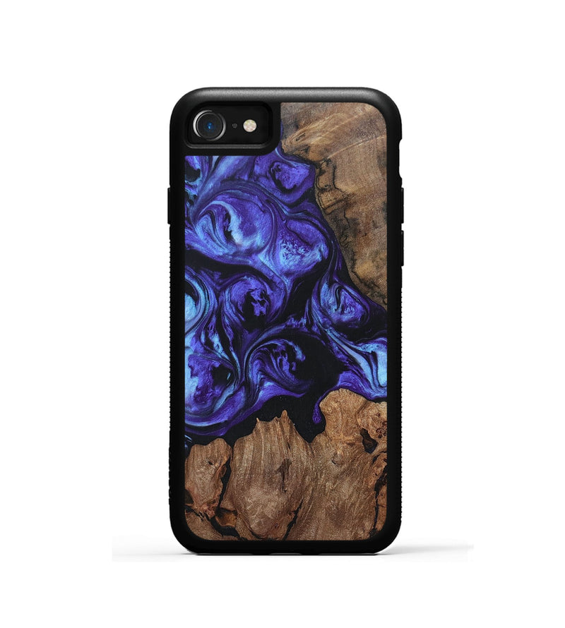 iPhone SE Wood+Resin Phone Case - Brianna (Purple, 696104)
