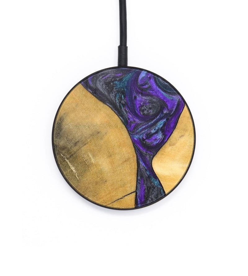 Circle Wood+Resin Wireless Charger - Roxanne (Purple, 696204)