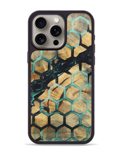 iPhone 15 Pro Max Wood+Resin Phone Case - Alejandro (Pattern, 696625)