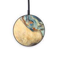 Circle Wood+Resin Wireless Charger - Antonio (Teal & Gold, 696904)