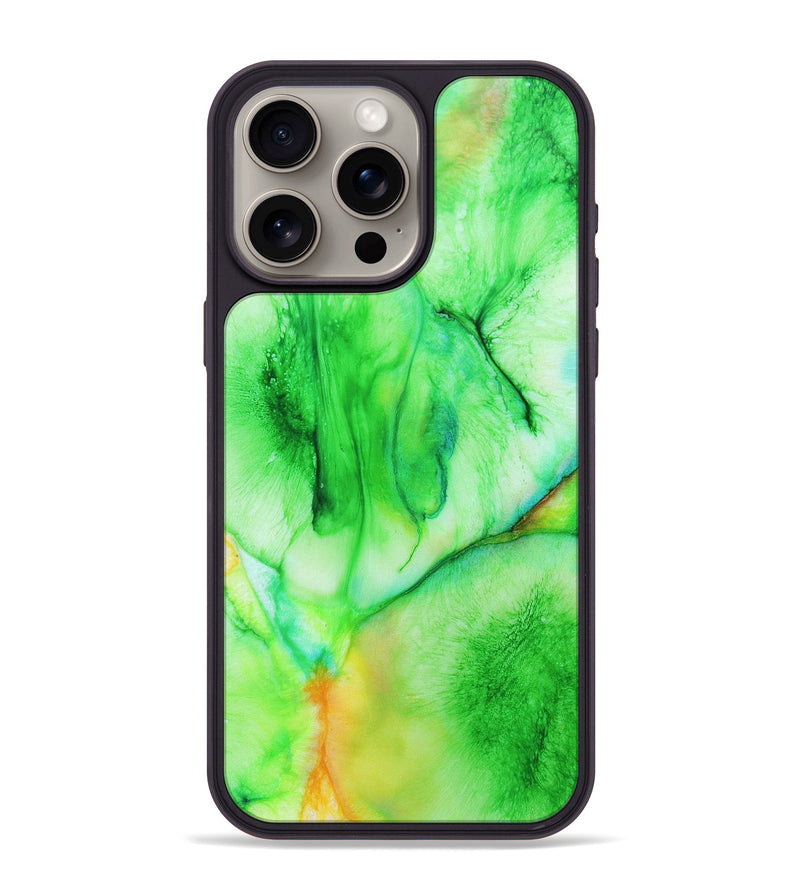 iPhone 15 Pro Max Wood+Resin Phone Case - Damon (Watercolor, 697045)