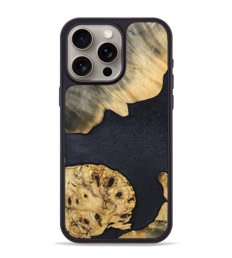 iPhone 15 Pro Max Wood+Resin Phone Case - Barry (Mosaic, 697118)
