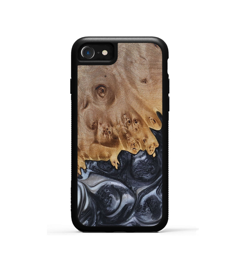 iPhone SE Wood+Resin Phone Case - Anderson (Black & White, 697128)
