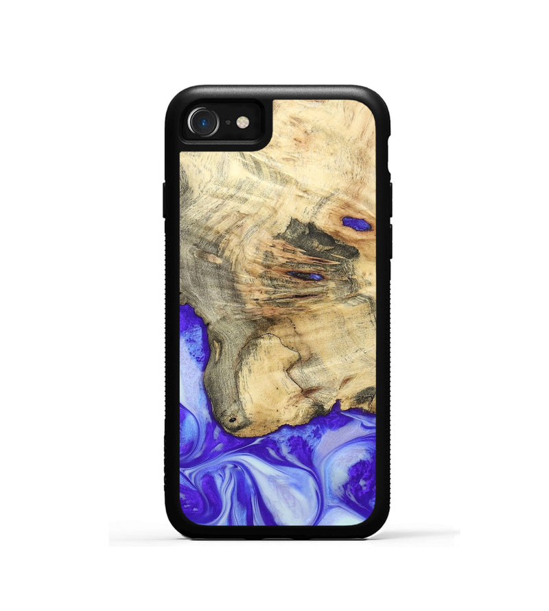 iPhone SE Wood+Resin Phone Case - Averie (Purple, 697198)