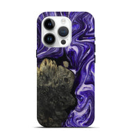 iPhone 15 Pro Wood+Resin Live Edge Phone Case - Remi (Purple, 697416)