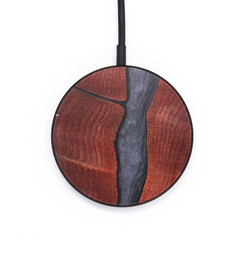 Circle Wood+Resin Wireless Charger - Elena (Pure Black, 697847)