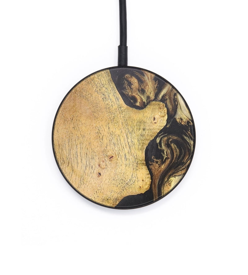 Circle Wood+Resin Wireless Charger - Dexter (Black & White, 697903)
