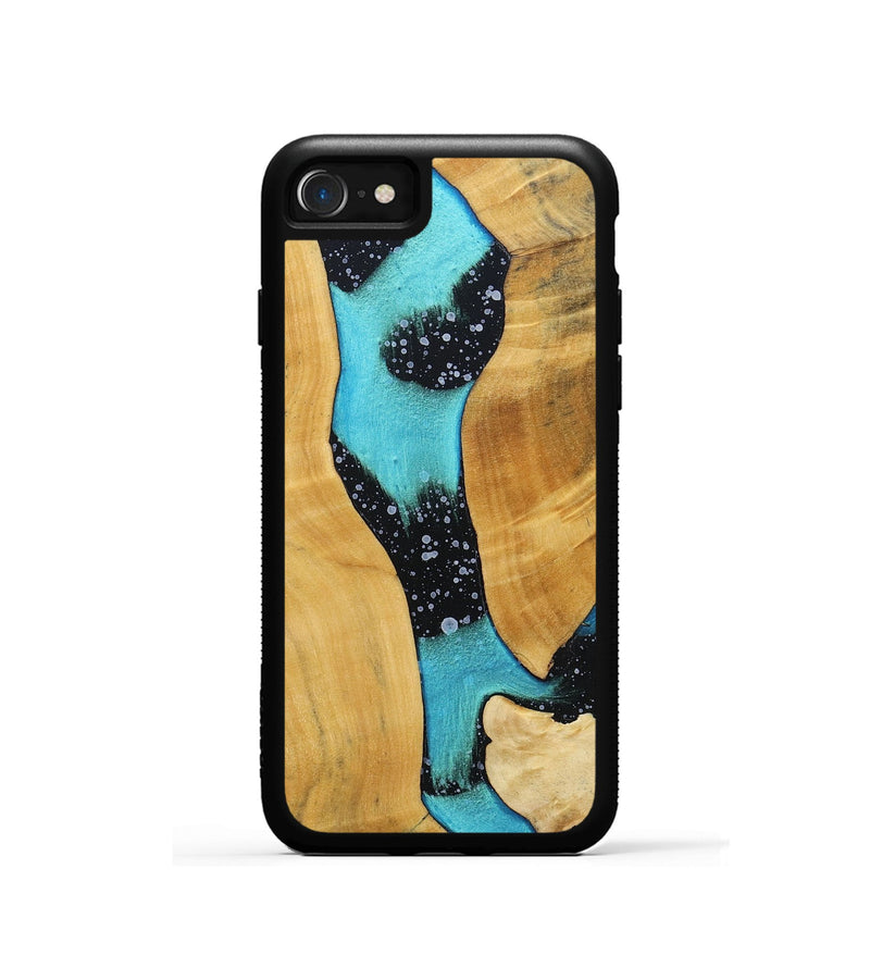 iPhone SE Wood+Resin Phone Case - Stuart (Cosmos, 698171)