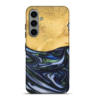 Galaxy S24 Plus Wood+Resin Live Edge Phone Case - Trevor (Blue, 698522)