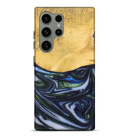 Galaxy S24 Ultra Wood+Resin Live Edge Phone Case - Trevor (Blue, 698522)