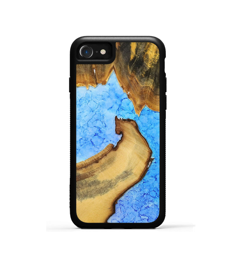 iPhone SE Wood+Resin Phone Case - Shelley (Watercolor, 698665)