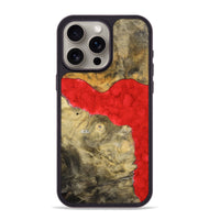iPhone 15 Pro Max Wood+Resin Phone Case - Sheri (Watercolor, 698668)