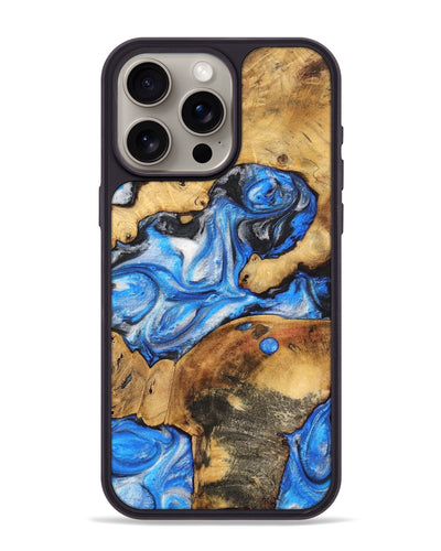 iPhone 15 Pro Max Wood+Resin Phone Case - Elias (Mosaic, 698896)