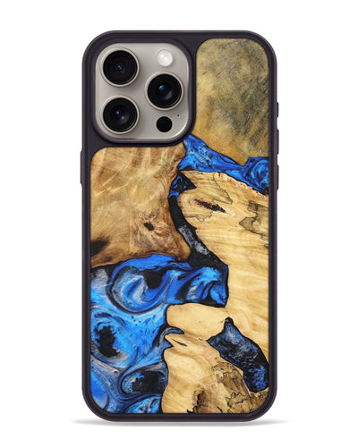 iPhone 15 Pro Max Wood+Resin Phone Case - Talia (Mosaic, 698900)