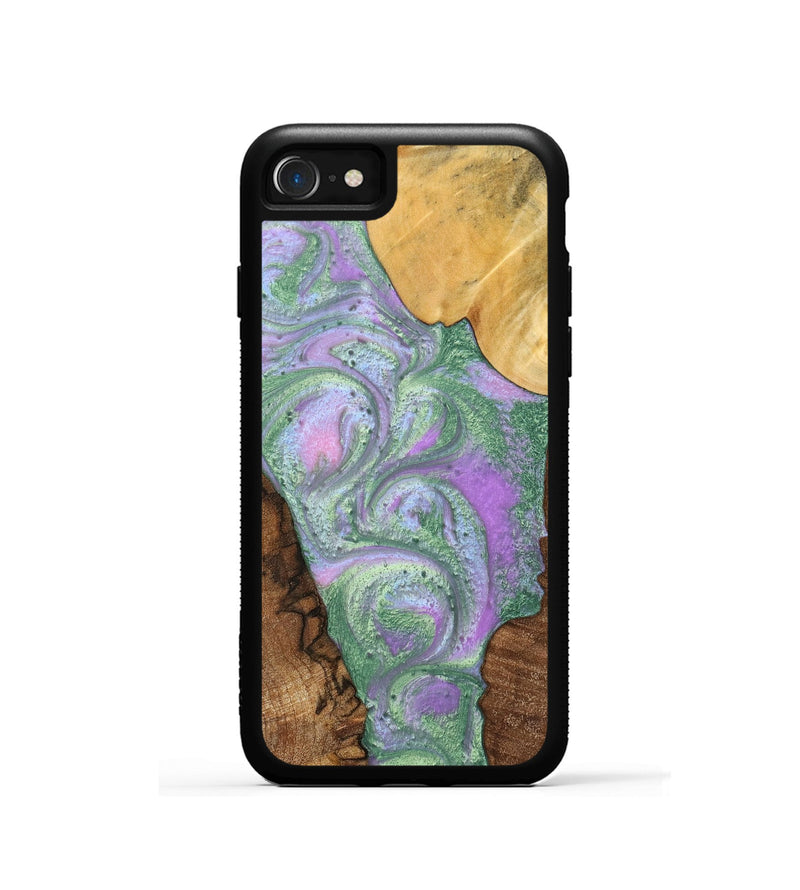 iPhone SE Wood+Resin Phone Case - Glen (Mosaic, 698905)