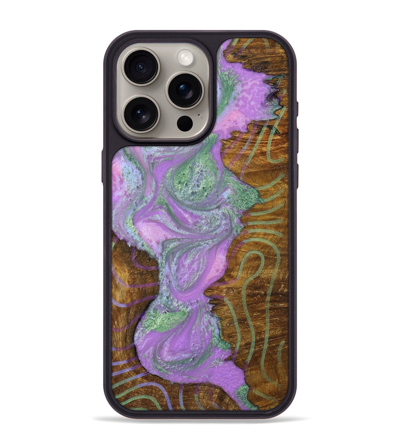 iPhone 15 Pro Max Wood+Resin Phone Case - Knox (Pattern, 698930)