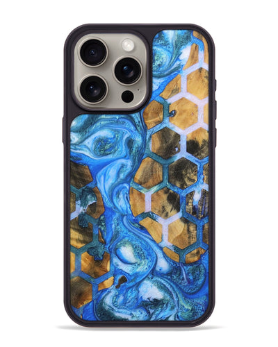 iPhone 15 Pro Max Wood+Resin Phone Case - Callum (Pattern, 698943)