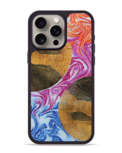 iPhone 15 Pro Max Wood+Resin Phone Case - Alfred (Ombre, 699036)