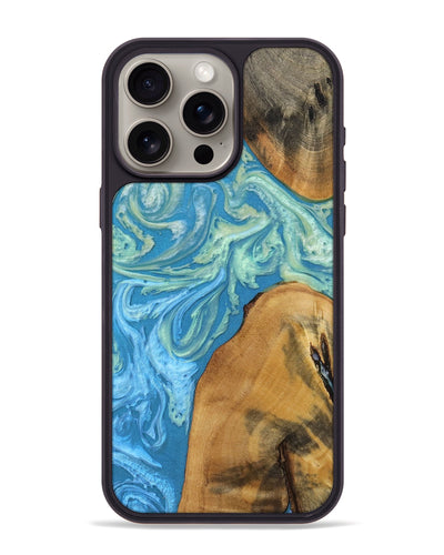 iPhone 15 Pro Max Wood+Resin Phone Case - Ryker (Ombre, 699039)