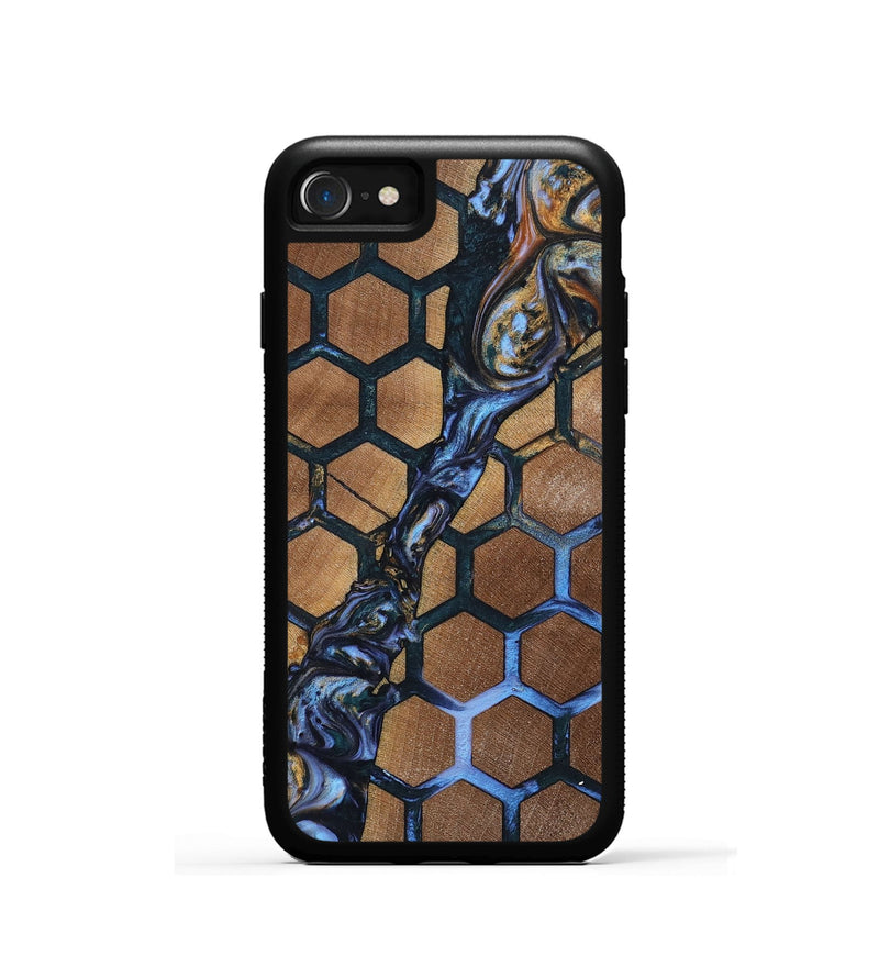 iPhone SE Wood+Resin Phone Case - Sheryl (Pattern, 699052)