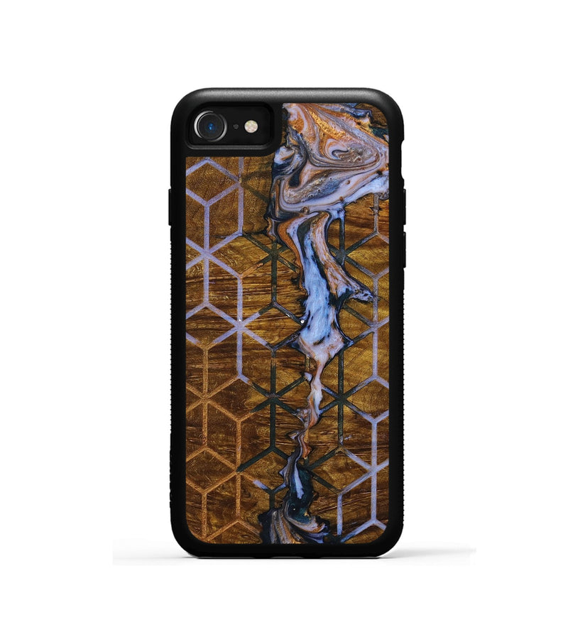 iPhone SE Wood+Resin Phone Case - Jordyn (Pattern, 699054)