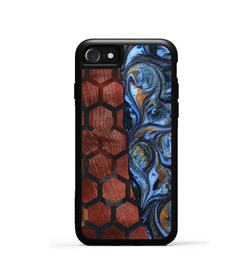 iPhone SE Wood+Resin Phone Case - Mitchell (Pattern, 699056)