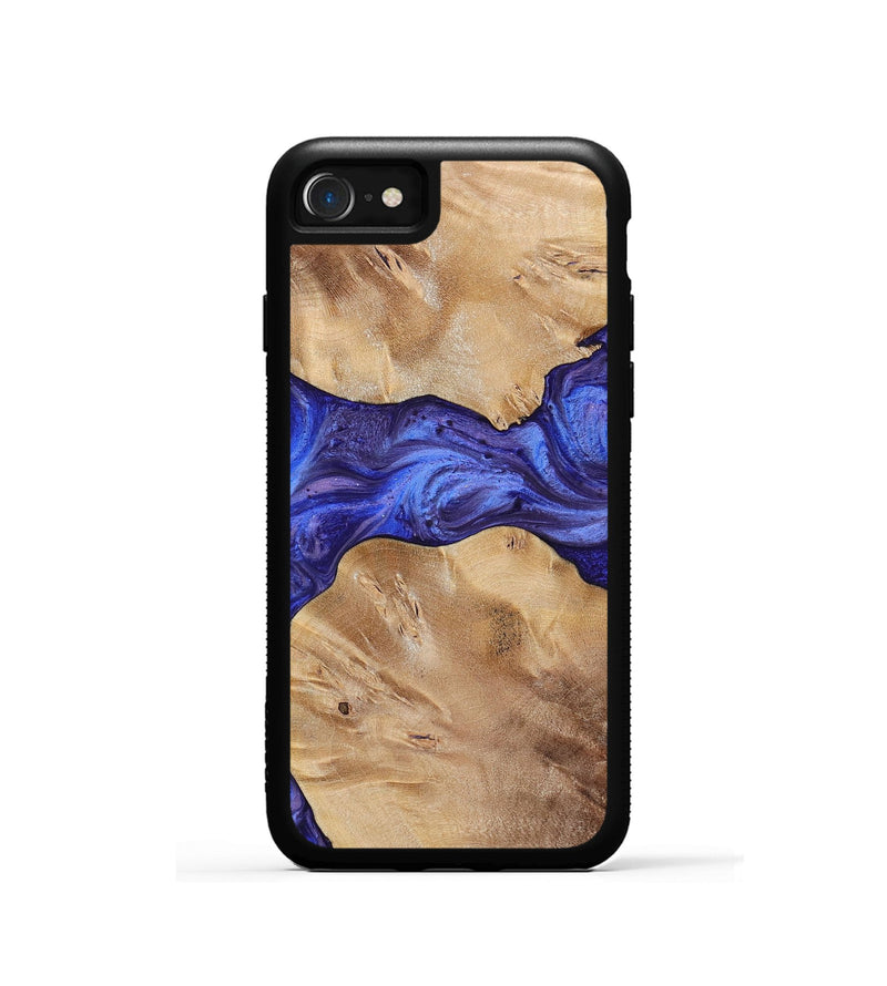 iPhone SE Wood+Resin Phone Case - Dean (Purple, 699092)