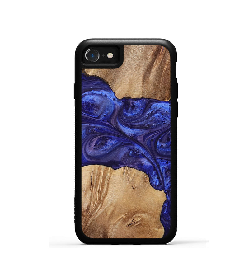 iPhone SE Wood+Resin Phone Case - Kim (Purple, 699102)