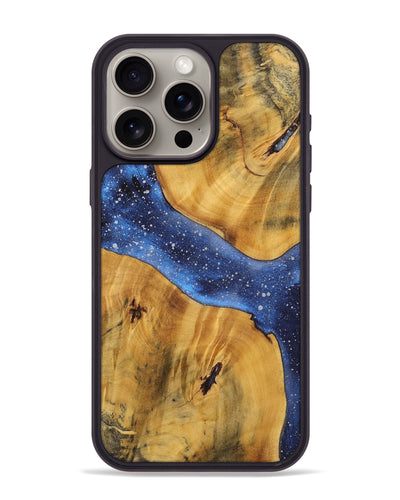 iPhone 15 Pro Max Wood+Resin Phone Case - Kristy (Cosmos, 699360)