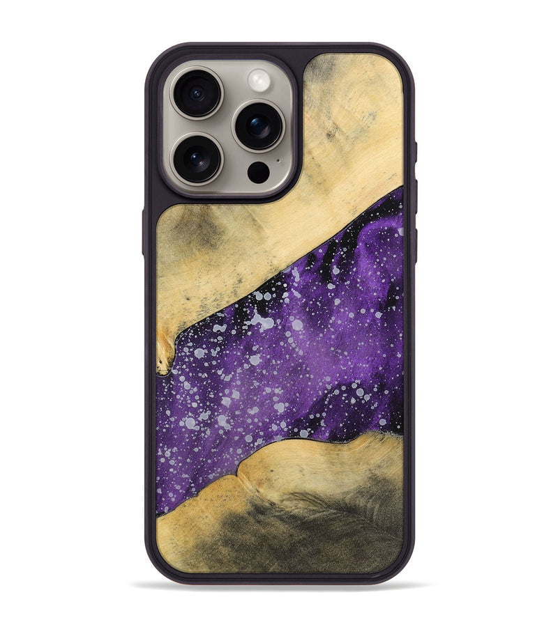 iPhone 15 Pro Max Wood+Resin Phone Case - Hector (Cosmos, 699393)