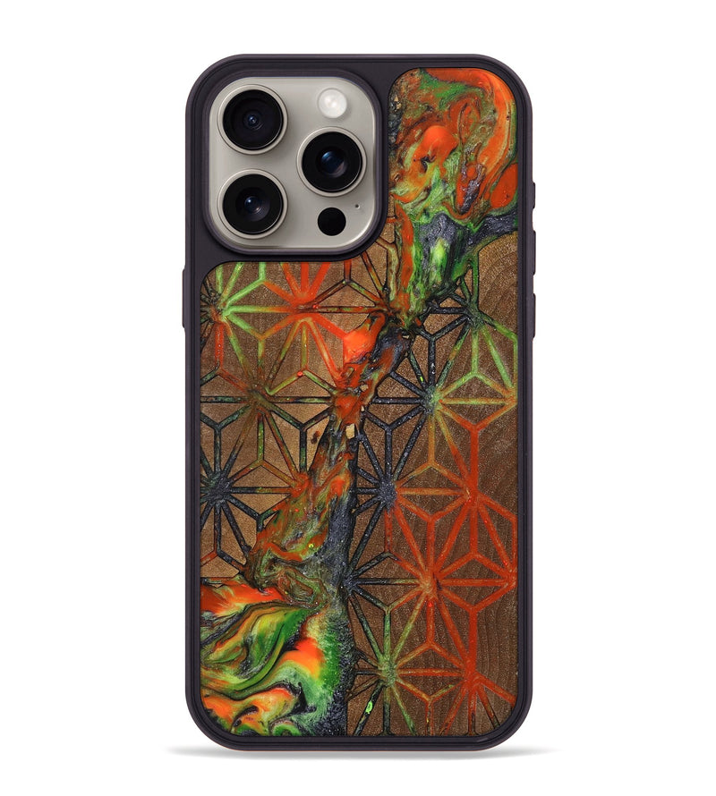 iPhone 15 Pro Max Wood+Resin Phone Case - Cristian (Pattern, 699400)