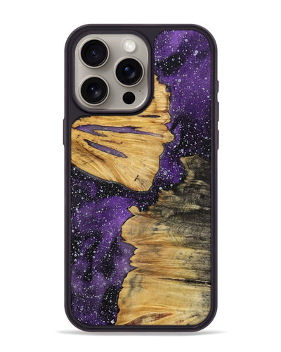 iPhone 15 Pro Max Wood+Resin Phone Case - Joselyn (Cosmos, 699442)