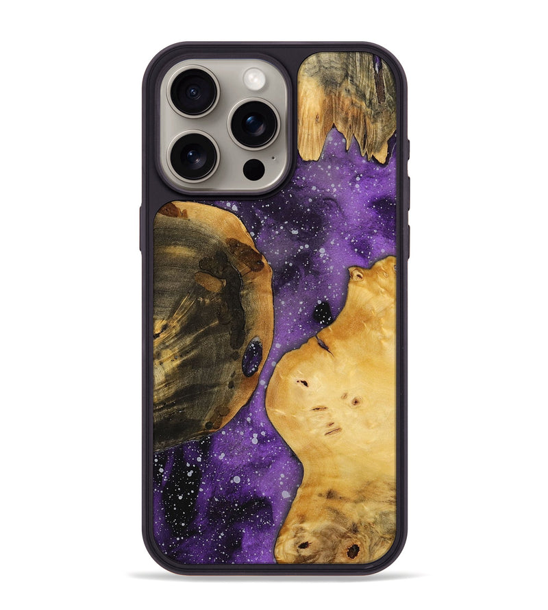 iPhone 15 Pro Max Wood+Resin Phone Case - Jan (Cosmos, 699445)