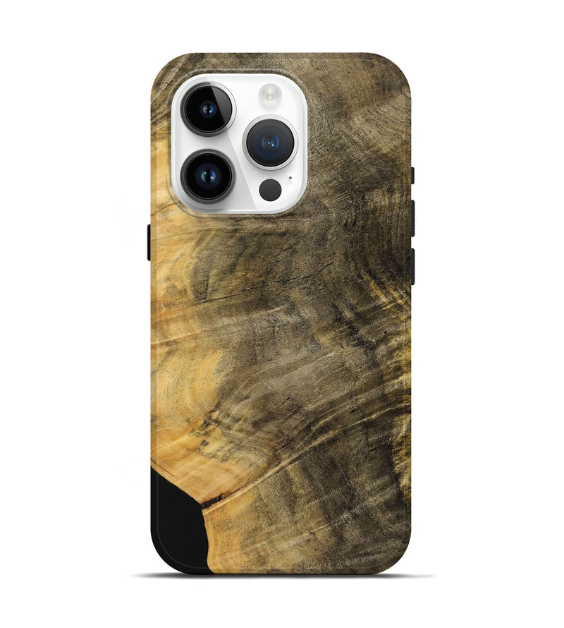 iPhone 15 Pro Wood+Resin Live Edge Phone Case - Haylee (Wood Burl, 699446)