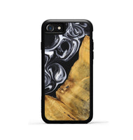 iPhone SE Wood+Resin Phone Case - Sierra (Black & White, 699582)