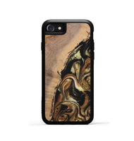 iPhone SE Wood+Resin Phone Case - Lamont (Black & White, 699583)