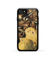 iPhone SE Wood+Resin Phone Case - Andrew (Black & White, 699591)