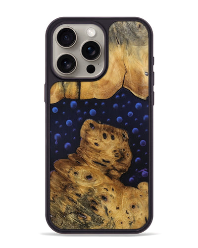 iPhone 15 Pro Max Wood+Resin Phone Case - Marcus (Pattern, 699712)
