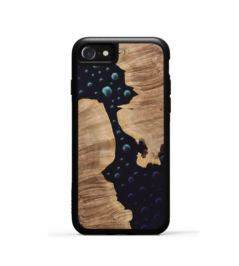 iPhone SE Wood+Resin Phone Case - Nancy (Pattern, 699715)