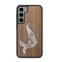 Galaxy S23 Plus Wood+Resin Phone Case - Growth - Walnut (Curated)