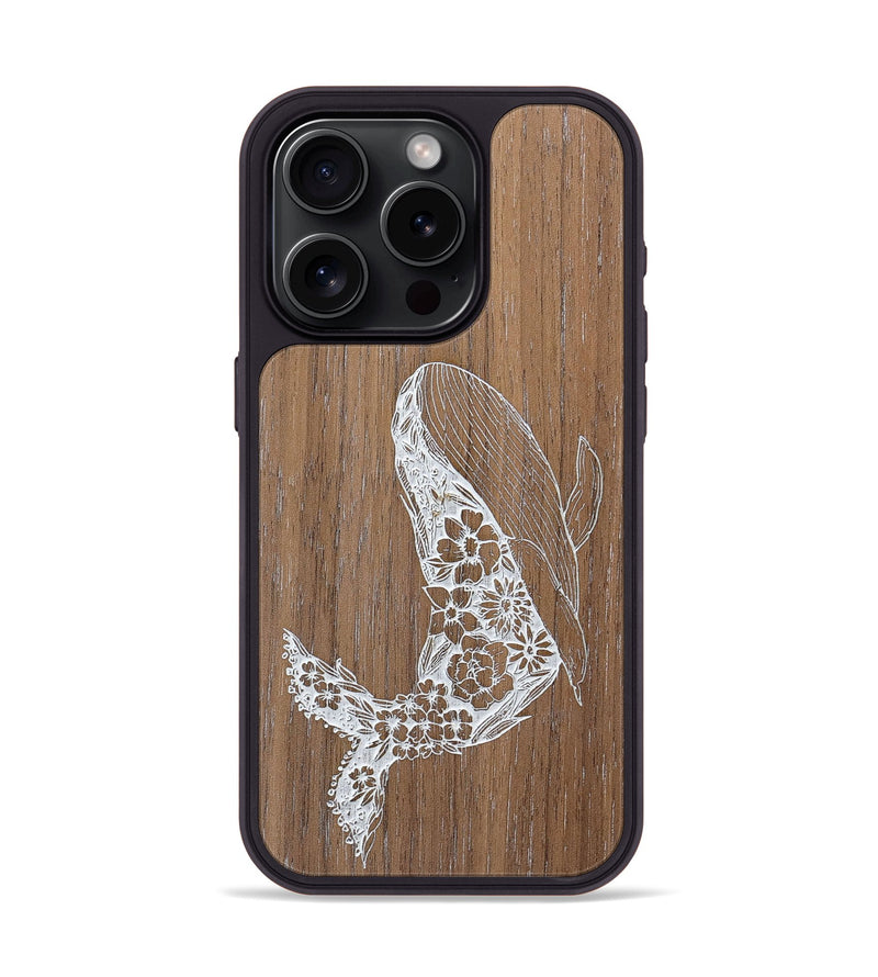 iPhone 15 Pro Wood+Resin Phone Case - Growth - Walnut (Curated)