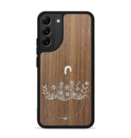 Galaxy S22 Plus Wood+Resin Phone Case - No Rain No Flowers - Walnut (Curated)