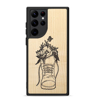 Galaxy S22 Ultra Wood+Resin Phone Case - Wildflower Walk - Maple (Curated)