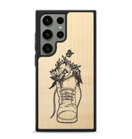 Galaxy S24 Ultra Wood+Resin Phone Case - Wildflower Walk - Maple (Curated)